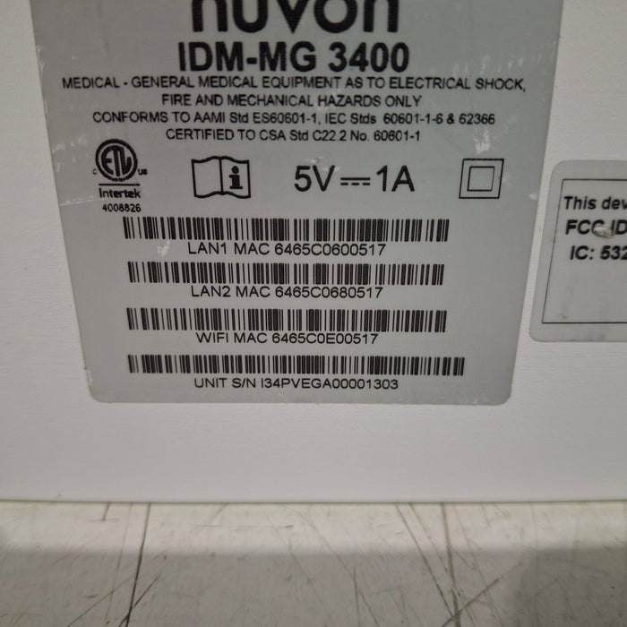 NUVON NUVON IDM-MG 3400 Electronic System Computers Tablets & Networking reLink Medical