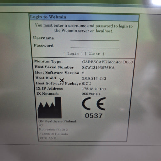 GE Healthcare GE Healthcare Carescape B650 Critical Care Patient Monitor Patient Monitors reLink Medical