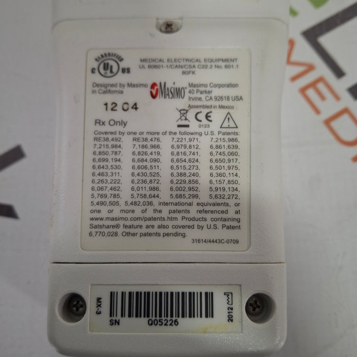 Masimo Radical 7 Pulse Oximeter w/ Base