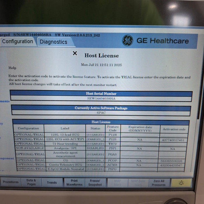 GE Healthcare GE Healthcare Carescape B650 Post Anesthesia Care Patient Monitor Patient Monitors reLink Medical