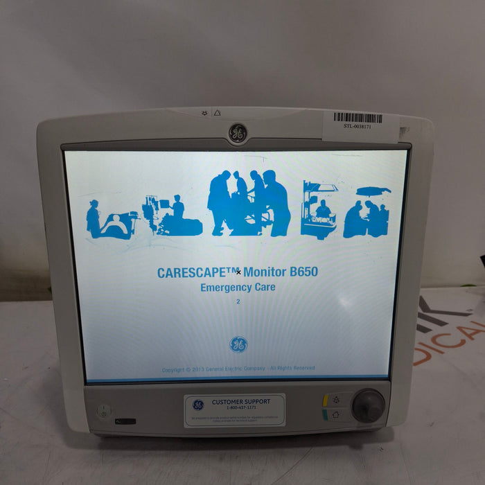 GE Healthcare GE Healthcare Carescape B650 Emergency Care Patient Monitor Patient Monitors reLink Medical