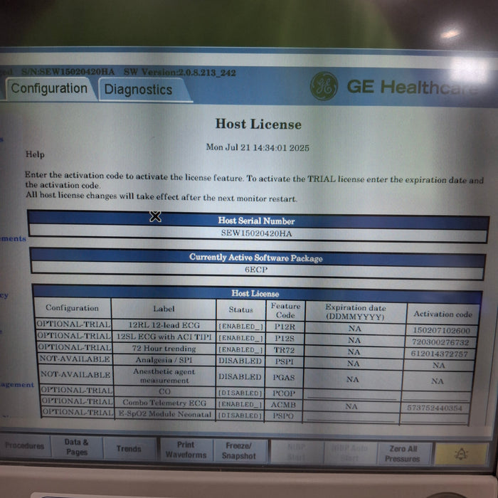 GE Healthcare GE Healthcare Carescape B650 Emergency Care Patient Monitor Patient Monitors reLink Medical