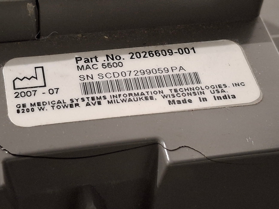GE Healthcare GE Healthcare MAC 5500 ECG without CAM Module Cardiology reLink Medical