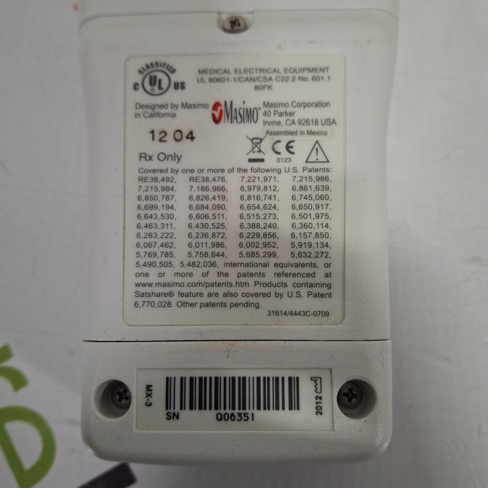 Masimo Masimo Radical 7 Pulse Oximeter w/ Base Patient Monitors reLink Medical