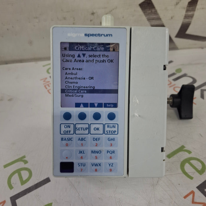 Baxter Sigma Spectrum 6.02.06 with B/G Battery Infusion Pump