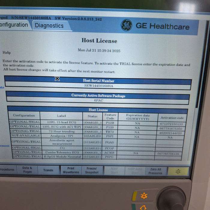 GE Healthcare GE Healthcare Carescape B650 Post Anesthesia Care Patient Monitor Patient Monitors reLink Medical