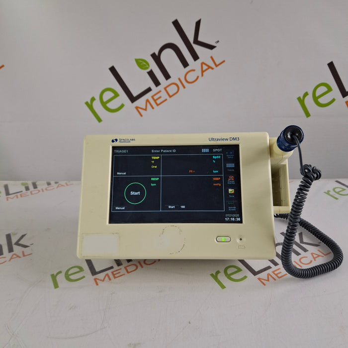 Spacelabs Healthcare Spacelabs Healthcare Ultraview DM3 Vital Signs Monitor Patient Monitors reLink Medical