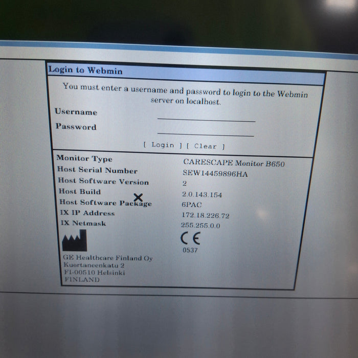 GE Healthcare GE Healthcare Carescape B650 Post Anesthesia Care Patient Monitor Patient Monitors reLink Medical