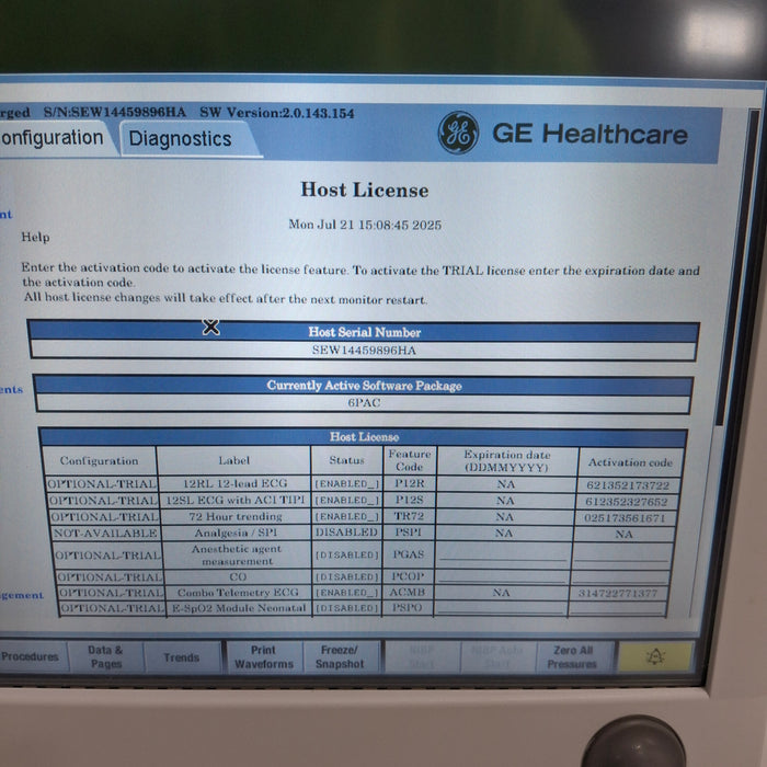 GE Healthcare GE Healthcare Carescape B650 Post Anesthesia Care Patient Monitor Patient Monitors reLink Medical