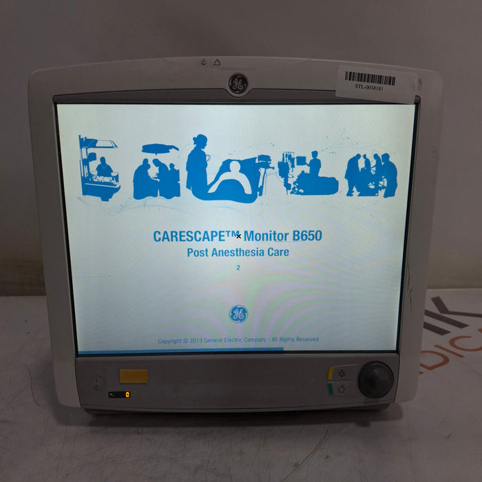 GE Healthcare GE Healthcare Carescape B650 Post Anesthesia Care Patient Monitor Patient Monitors reLink Medical