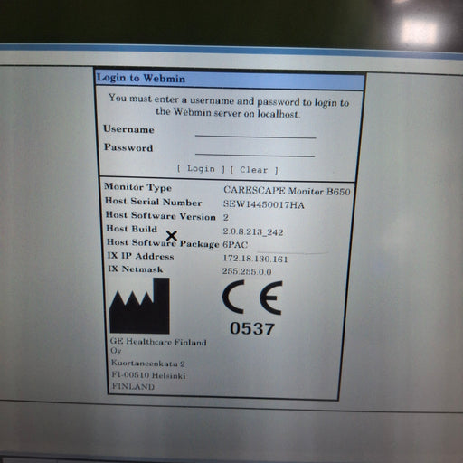 GE Healthcare GE Healthcare Carescape B650 Post Anesthesia Care Patient Monitor Patient Monitors reLink Medical