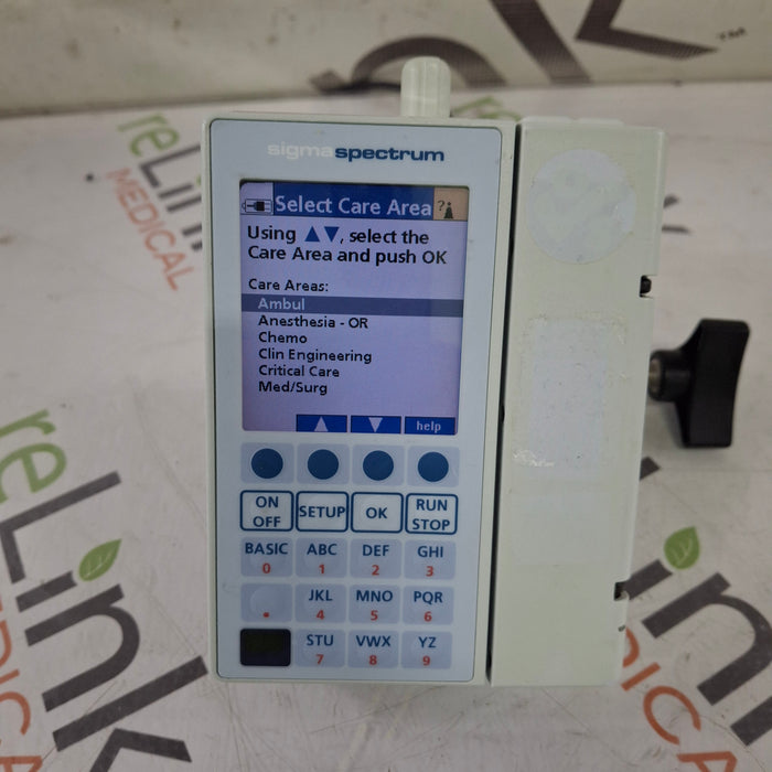 Baxter Sigma Spectrum 6.02.07 with B/G Battery Infusion Pump