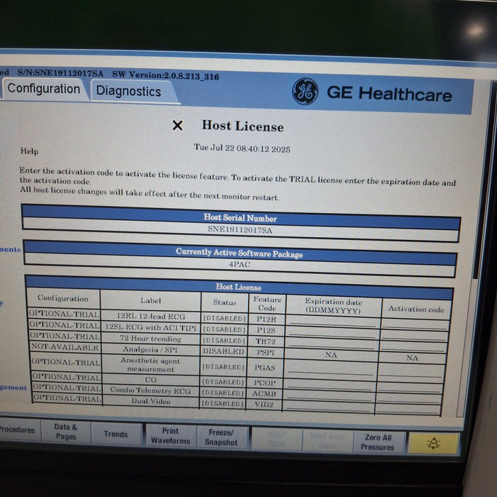 GE Healthcare GE Healthcare Carescape B450 Post Anesthesia Care Patient Monitor Patient Monitors reLink Medical