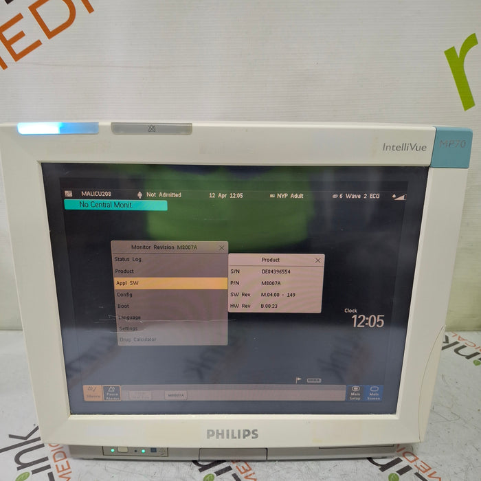 Philips Philips IntelliVue MP70 Patient Monitor Patient Monitors reLink Medical