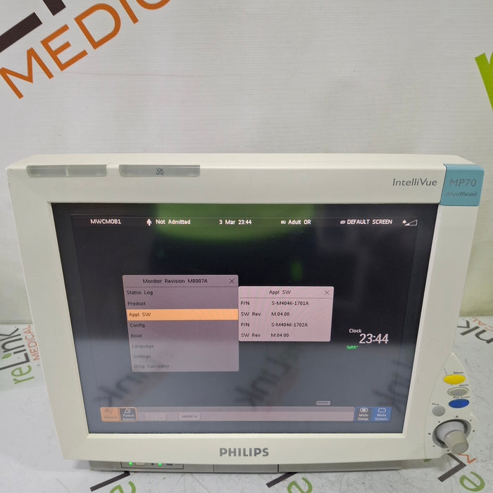 Philips Philips IntelliVue MP70 - Anesthesia Patient Monitor Patient Monitors reLink Medical