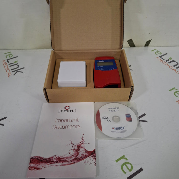 HemoCue HemoCue Hb 201+ Hemoglobin System Analyzer Clinical Lab reLink Medical