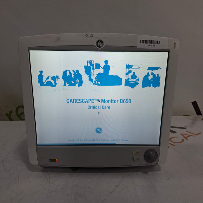GE Healthcare GE Healthcare Carescape B650 Critical Care Patient Monitor Patient Monitors reLink Medical