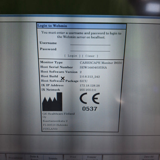 GE Healthcare GE Healthcare Carescape B650 Critical Care Patient Monitor Patient Monitors reLink Medical