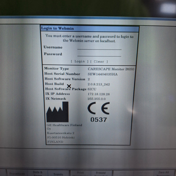 GE Healthcare GE Healthcare Carescape B650 Critical Care Patient Monitor Patient Monitors reLink Medical
