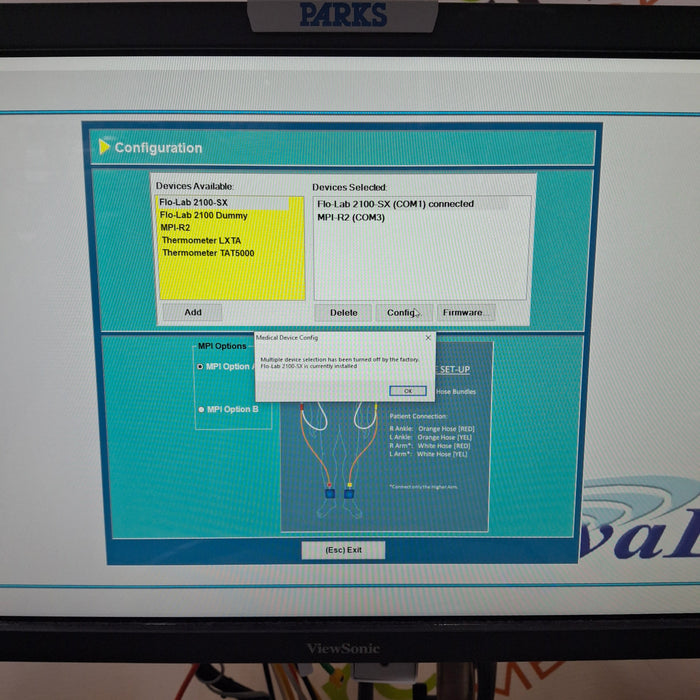 Parks Parks Flo-Lab 2100 SX-2 Vascular System Surgical Equipment reLink Medical