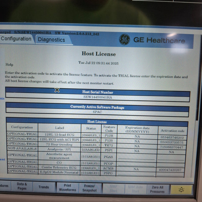 GE Healthcare GE Healthcare Carescape B650 Post Anesthesia Care Patient Monitor Patient Monitors reLink Medical