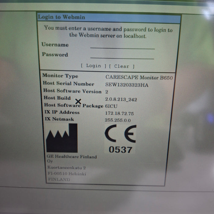 GE Healthcare GE Healthcare Carescape B650 Critical Care Patient Monitor Patient Monitors reLink Medical