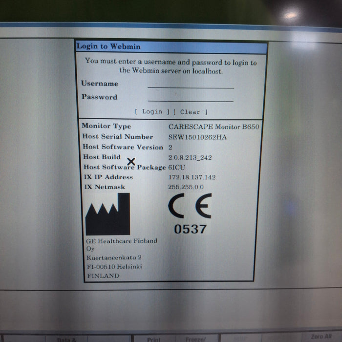 GE Healthcare GE Healthcare Carescape B650 Critical Care Patient Monitor Patient Monitors reLink Medical