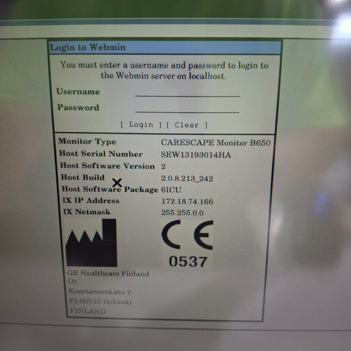 GE Healthcare GE Healthcare Carescape B650 Critical Care Patient Monitor Patient Monitors reLink Medical