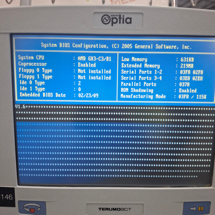 Terumo BCT Spectra Optia Apheresis System