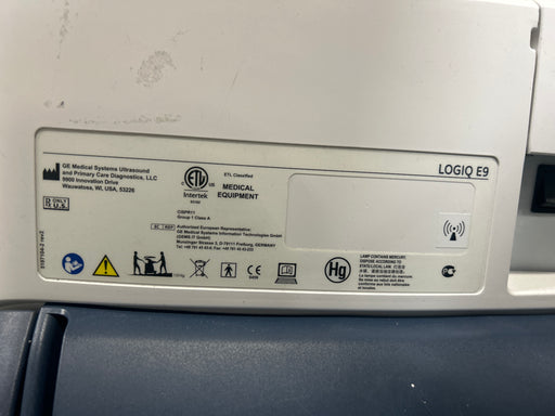 GE Healthcare GE Healthcare Logiq E9 Ultrasound Ultrasound reLink Medical