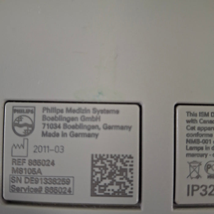 Philips Intellivue MP5 - ECG, Fast SpO2, NIBP, Press, Temp Patient Monitor