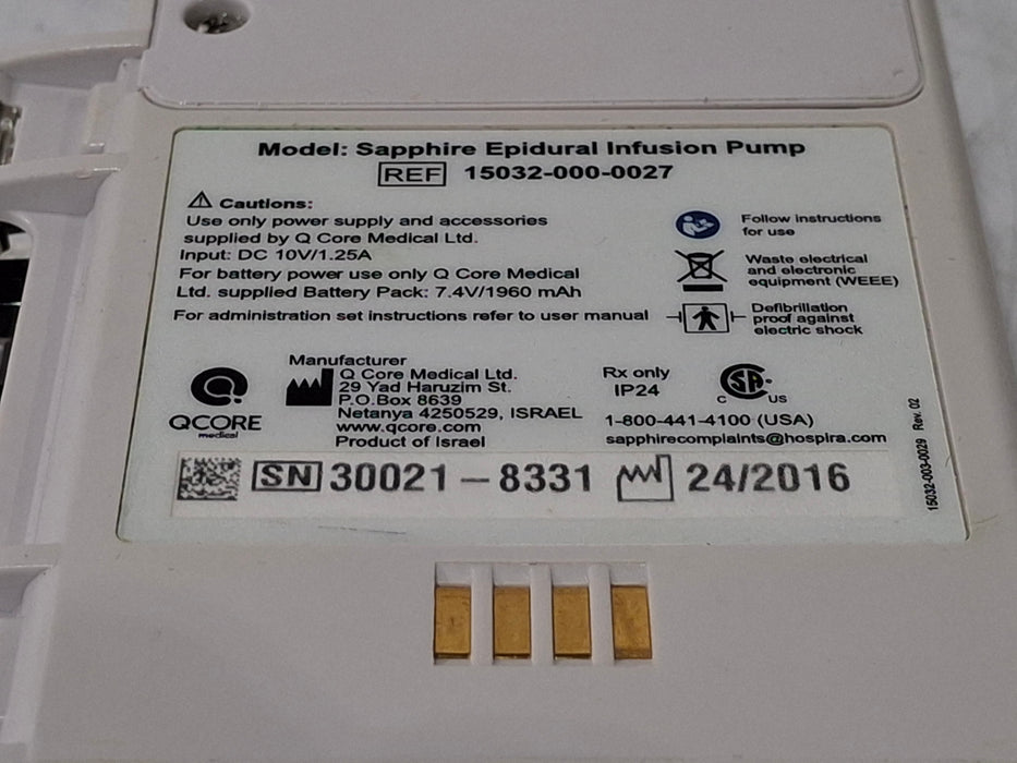 QCore Medical QCore Medical Sapphire Epidural Infusion Pump Infusion Pump reLink Medical