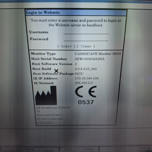 GE Healthcare GE Healthcare Carescape B650 Critical Care Patient Monitor Patient Monitors reLink Medical