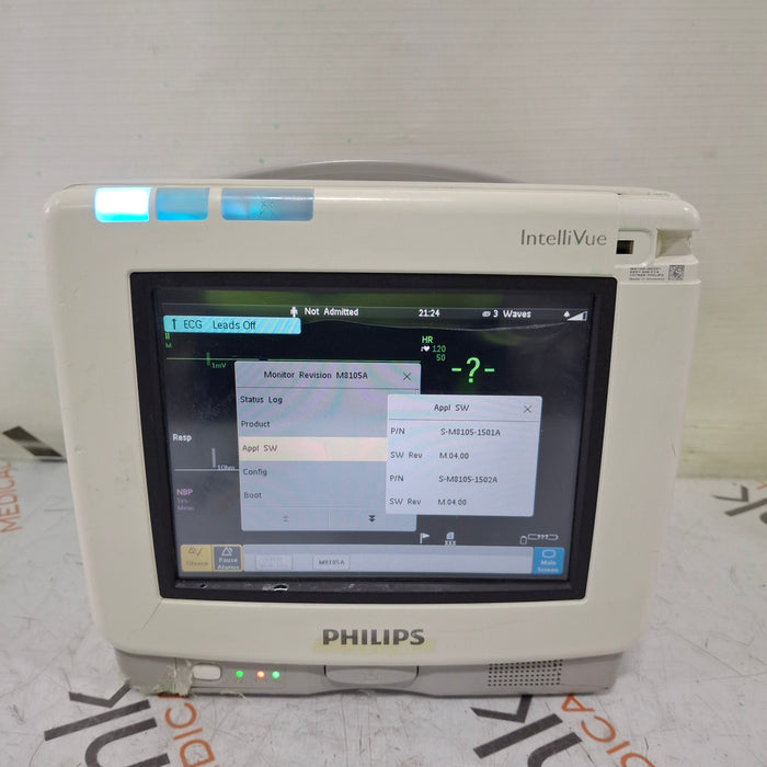 Philips Intellivue MP5 - ECG, Fast SpO2, NIBP, Press, Temp Patient Monitor