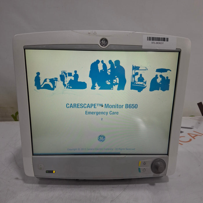 GE Healthcare Carescape B650 Emergency Care Patient Monitor