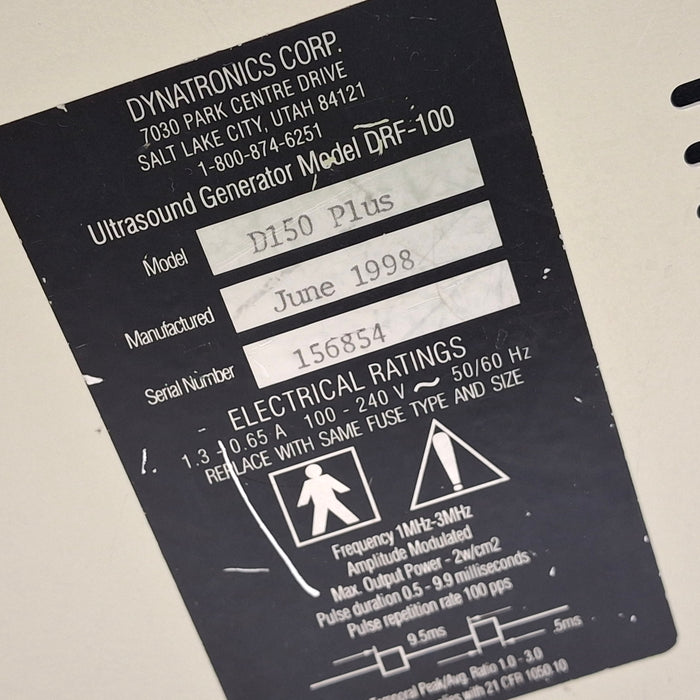 Dynatronics Dynatronics Dynatron 150 Plus Therapy Ultrasound Fitness and Rehab Equipment reLink Medical