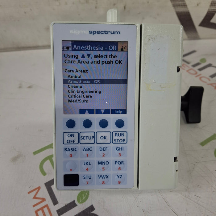 Baxter Baxter Sigma Spectrum 6.02.06 with B/G Battery Infusion Pump Infusion Pump reLink Medical