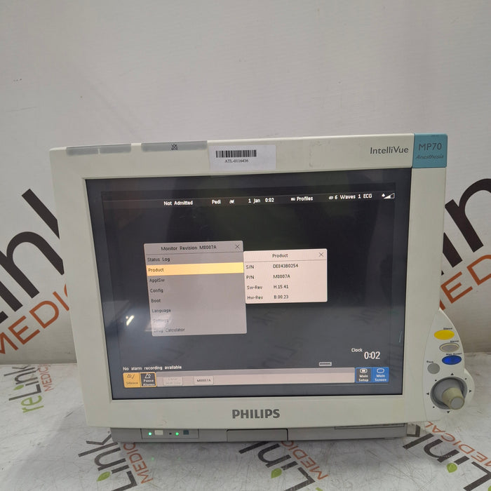 Philips Philips IntelliVue MP70 - Anesthesia Patient Monitor Patient Monitors reLink Medical