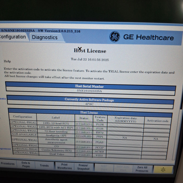 GE Healthcare GE Healthcare Carescape B450 Post Anesthesia Care Patient Monitor Patient Monitors reLink Medical