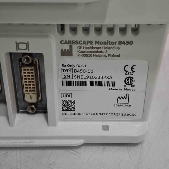 GE Healthcare GE Healthcare Carescape B450 Post Anesthesia Care Patient Monitor Patient Monitors reLink Medical