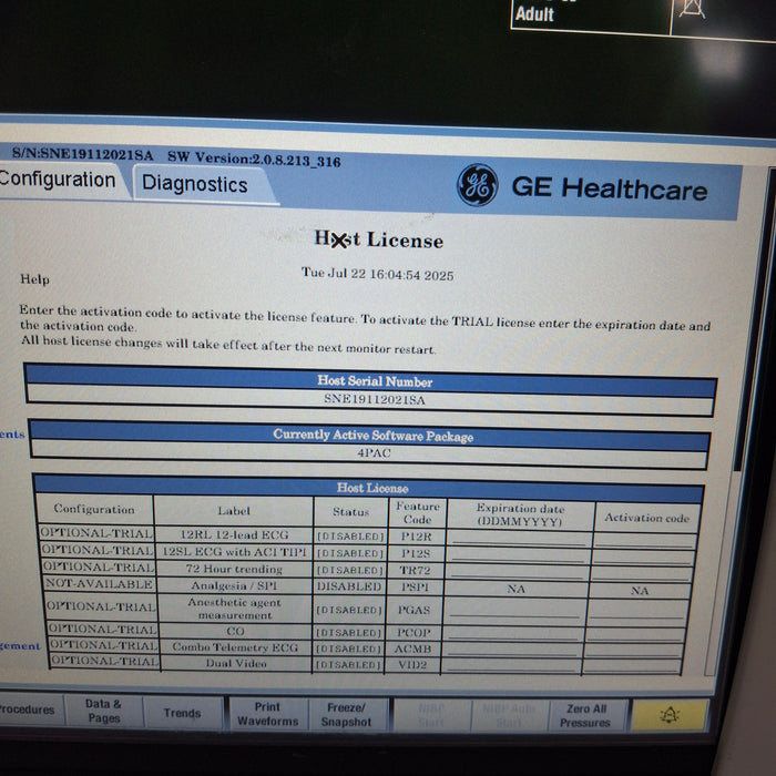 GE Healthcare GE Healthcare Carescape B450 Post Anesthesia Care Patient Monitor Patient Monitors reLink Medical