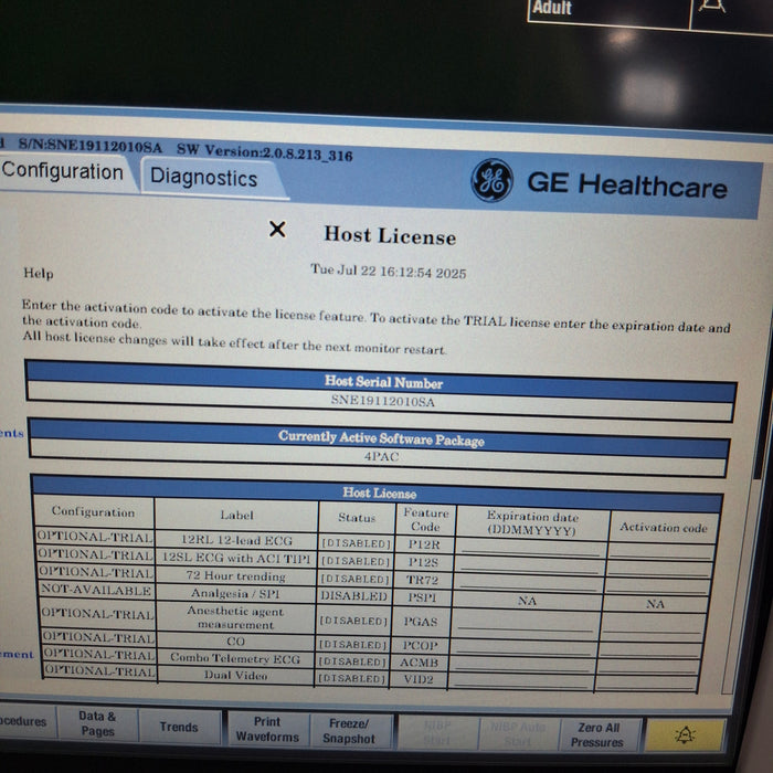 GE Healthcare GE Healthcare Carescape B450 Post Anesthesia Care Patient Monitor Patient Monitors reLink Medical