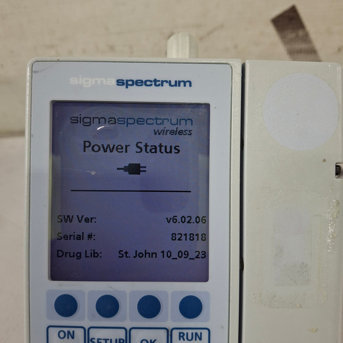 Baxter Sigma Spectrum 6.02.06 with B/G Battery Infusion Pump