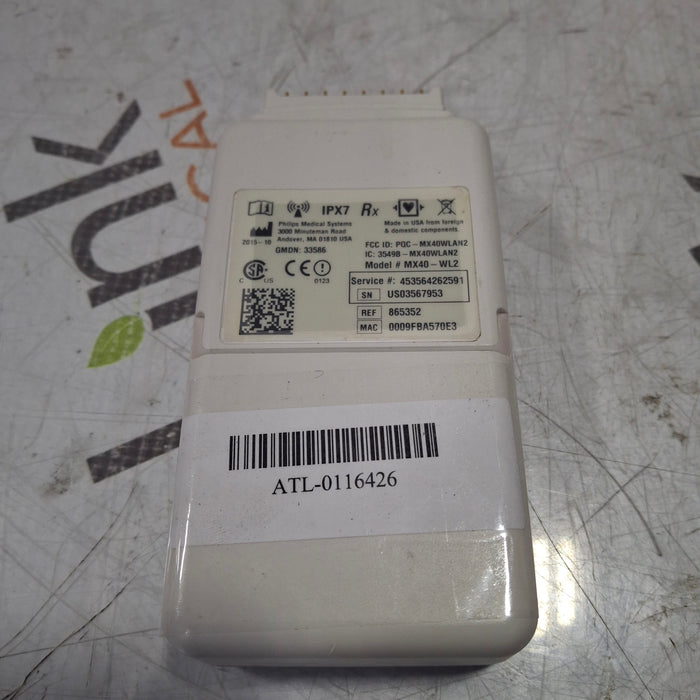 Philips MX40 WLAN ECG 865352 Telemetry Transmitter