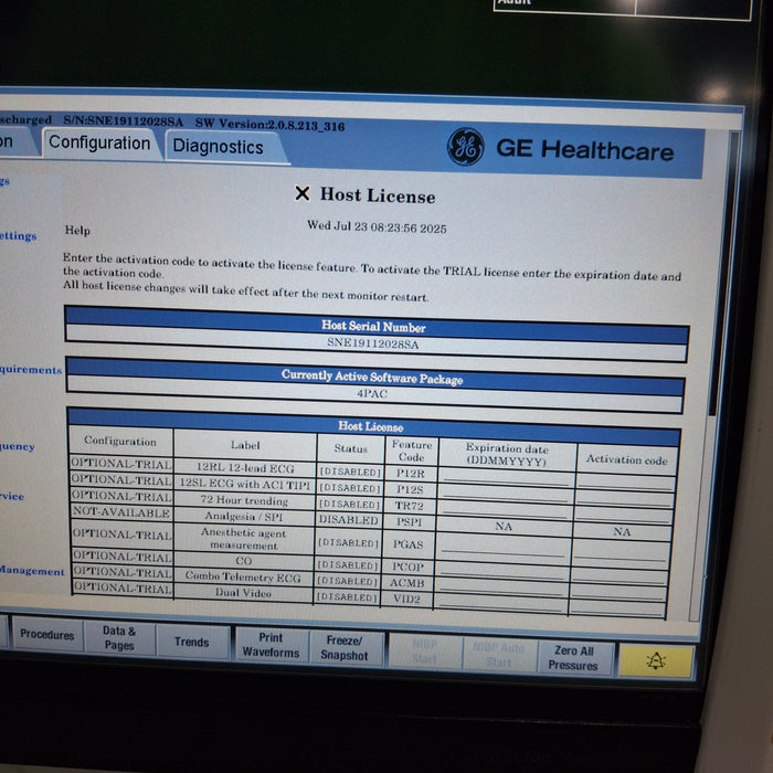 GE Healthcare GE Healthcare Carescape B450 Post Anesthesia Care Patient Monitor Patient Monitors reLink Medical