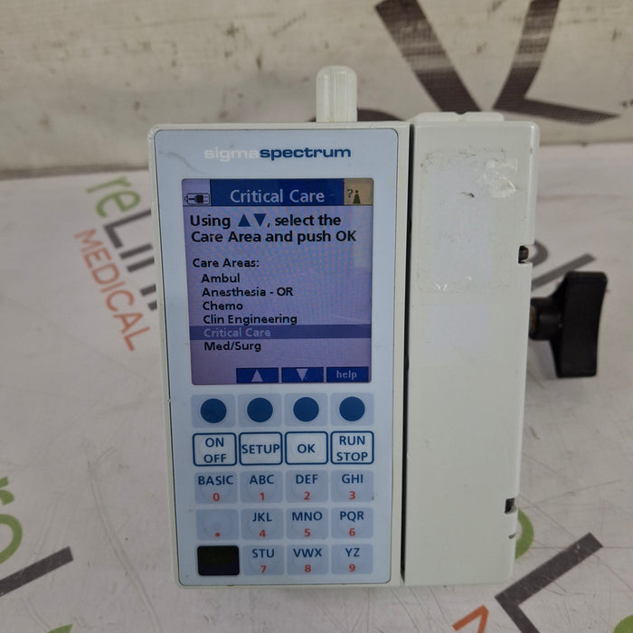 Baxter Baxter Sigma Spectrum 6.02.06 with B/G Battery Infusion Pump Infusion Pump reLink Medical
