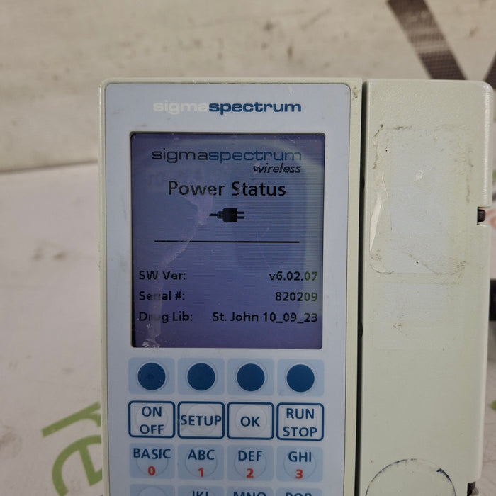 Baxter Sigma Spectrum 6.02.07 without Battery Infusion Pump