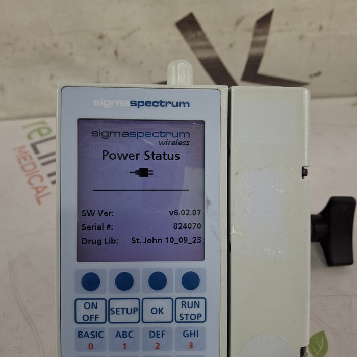 Baxter Baxter Sigma Spectrum 6.02.07 without Battery Infusion Pump Infusion Pump reLink Medical