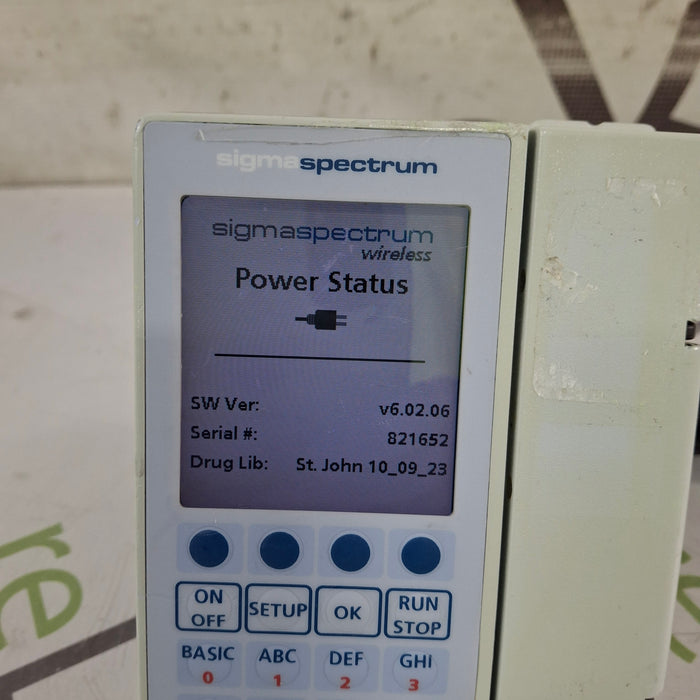 Baxter Sigma Spectrum 6.02.06 without Battery Infusion Pump