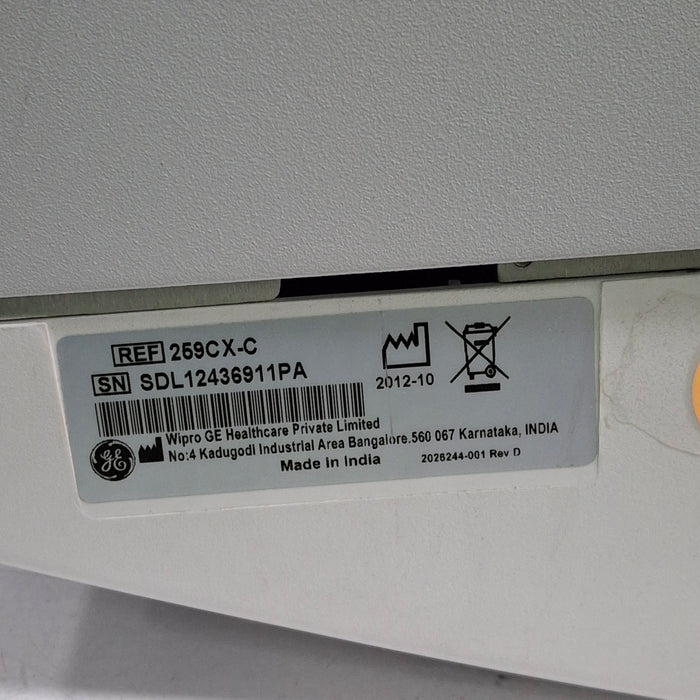 GE Healthcare Corometrics 250cx Series Model 259cx-c Fetal Monitor